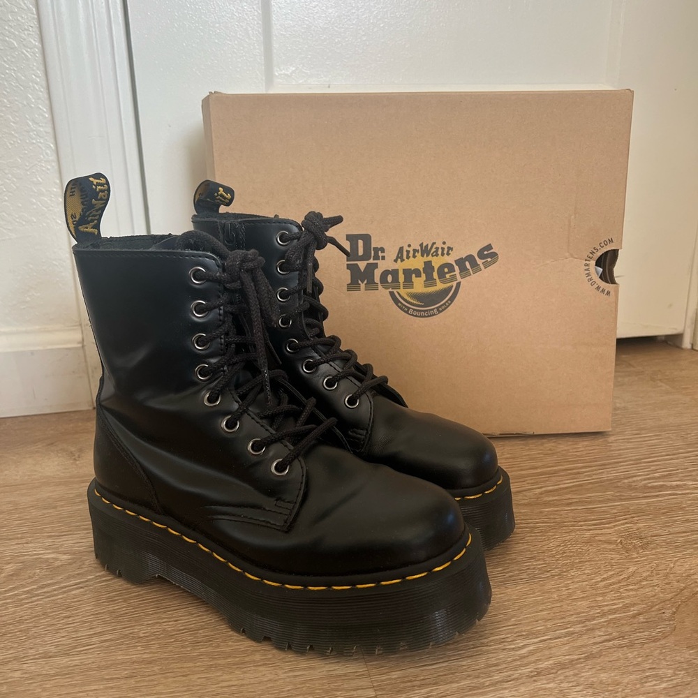 Dr. Martens Black High-Top Platform Boots